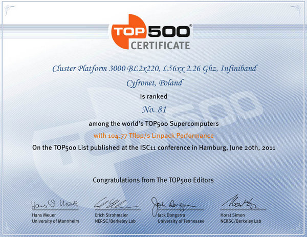 Zeus_TOP500_Certificate_2011_06_81_600 Zeus_TOP500_Certificate_2011_06_81_600